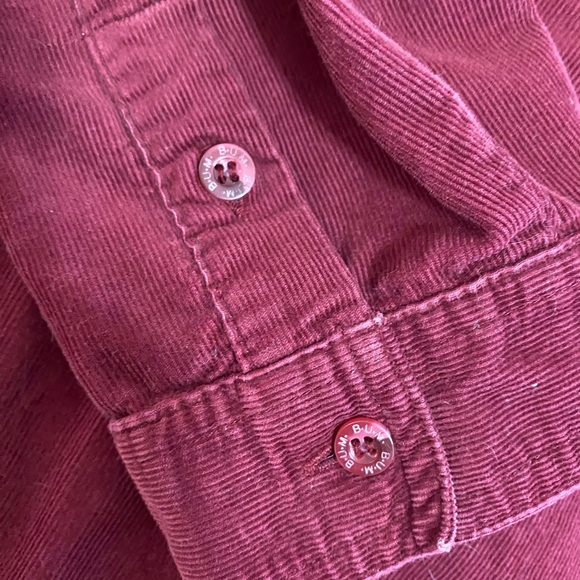 Vintage BUM Red Corduroy Button Down - Picture 4 of 7